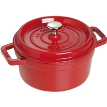 Röd - Staub Rund gryta 5,2 L