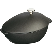 25 cm - Svart - Staub Mussel gryta 2 L