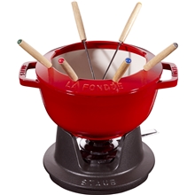 Röd - Staub Fondue set 2,35 L