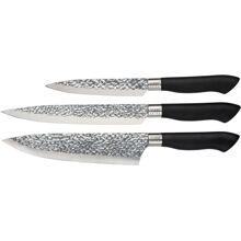 1 set - Svart - Akira Knivset 3 knivar