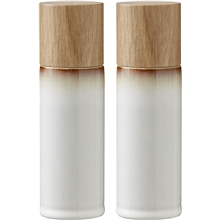 1 set - Gräddvit - Gastro Salt & Peppar 16,7cm