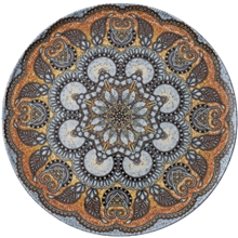  - Mandala Mattallrik 32 cm