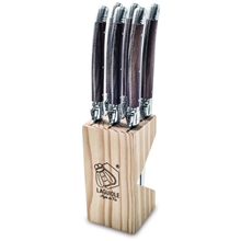 Grillknivar Laguiole Dark Wood 6-pack