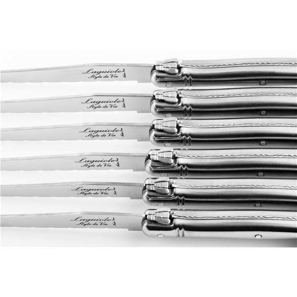 Grillknivar Laguiole Stainless Steel 6-pack (Bild 2 av 5)