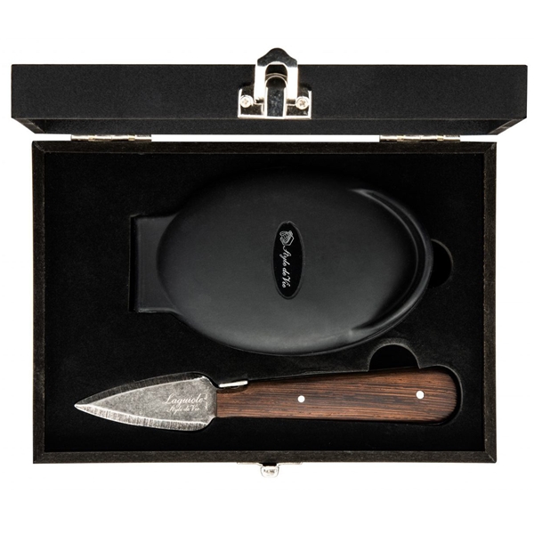 Ostronkniv Laguiole Wenge Black Stonewash set (Bild 1 av 5)