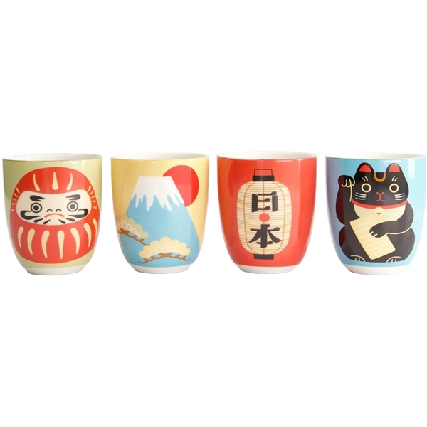 Kawaii Mug Giftset 4-pack 170ml (Bild 2 av 3)