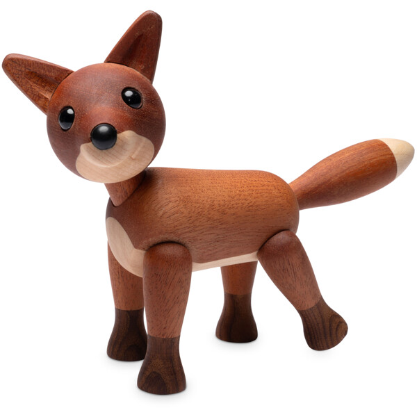 Foxy Räv Trädekoration Mahogny (Bild 1 av 5)