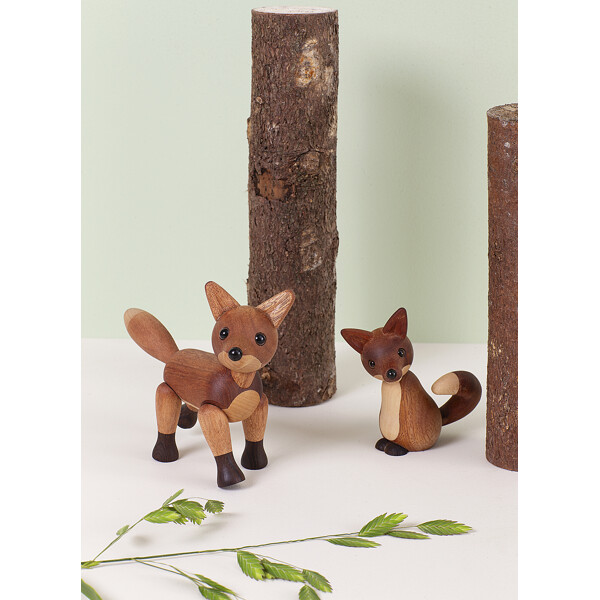 Foxy Räv Trädekoration Mahogny (Bild 4 av 5)