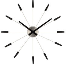 Svart - Plug Inn Väggklocka 58 cm