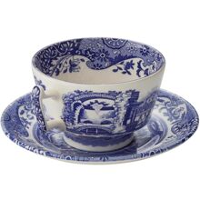 Blue Italian Kaffekopp med fat