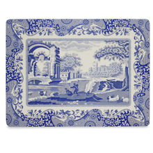 Blue Italian Bordstablett 40x29cm