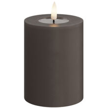 Mokka - LED Blockljus 7,5x10 cm