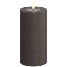 Mokka - LED Blockljus 7,5x15 cm