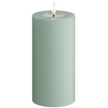 Sage Green - LED Blockljus 7,5x15 cm