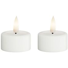 2 st/paket - Vit - LED Värmeljus 4cm
