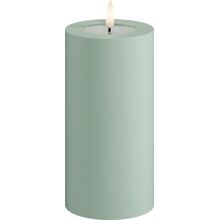 Sage Green - LED Blockljus Utomhus 7,5x15 cm