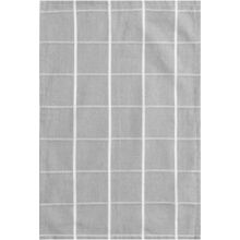 KL Kökshandduk Rutig Återvunnen Grå