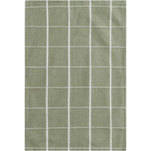 KL Kökshandduk Rutig Återvunnen Grön