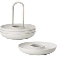 1 set - Warm Grey - Singles Äggkopp med hållare 4-pack