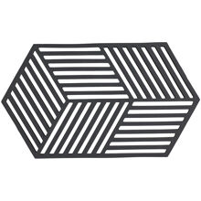 Svart - Grytunderlägg Hexagon 24 cm