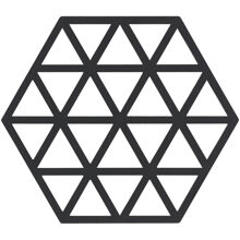Svart - Grytunderlägg Triangles 16 cm