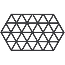 Svart - Grytunderlägg Triangles 24 cm