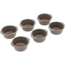 Muffins-/snurrform 6 st Silikon 1 set Latte
