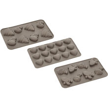 Chokladform 3 delar Silikon 1 set Latte