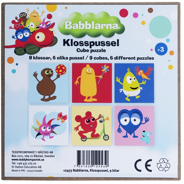 Babblarna Klosspussel 9 bitar (Bild 3 av 3)