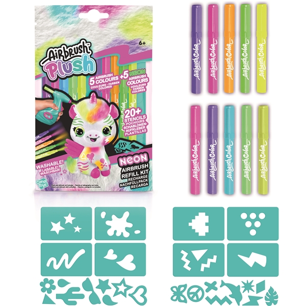 Airbrush Plush Refill Neon Kit x 10 marks (Bild 2 av 3)