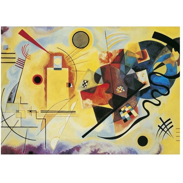 Pussel 1000 Bitar Museum Kandinsky Yellow-Red-Blue (Bild 2 av 2)