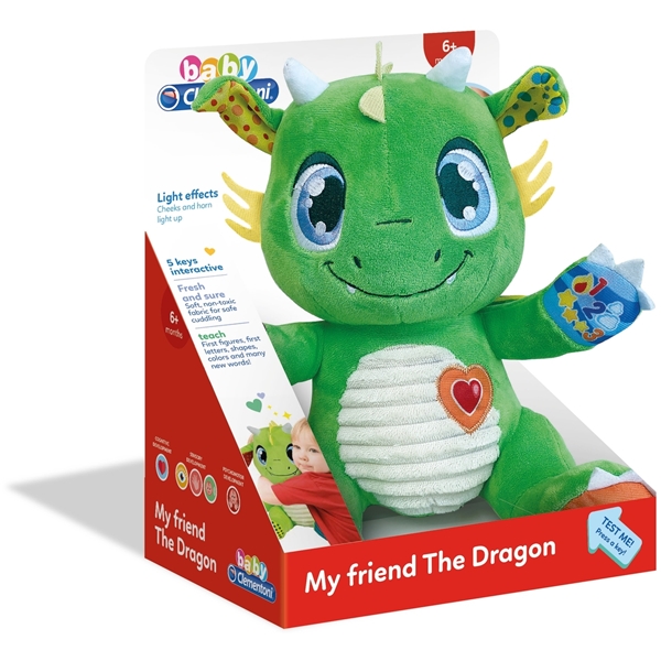Clementoni Baby Dragon Interactive Plush (Bild 1 av 2)