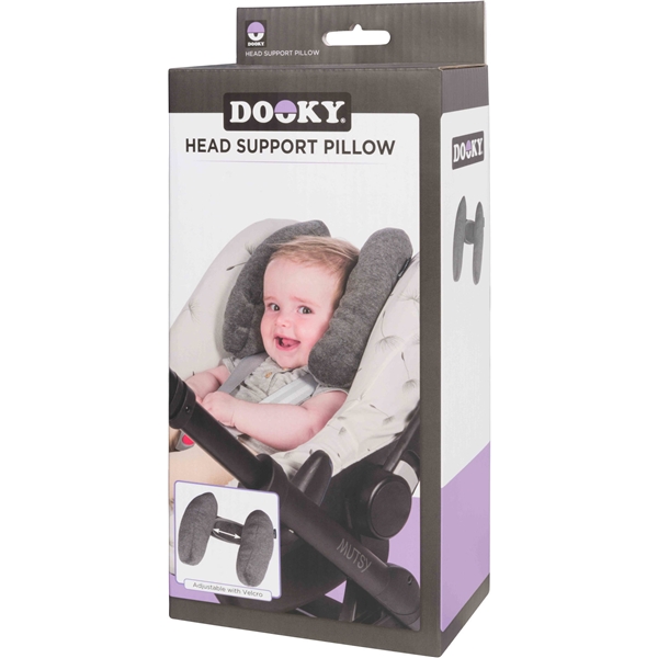 Dooky Head Support Pillow Grey (Bild 1 av 4)