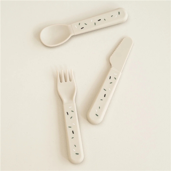 Done by Deer Foodie Cutlery Set Confetti (Bild 3 av 3)