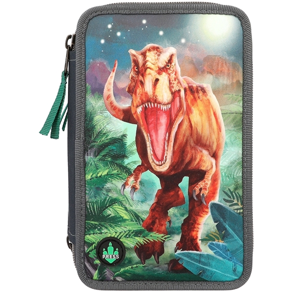 Dino World Trippelpennfodral m. LED (Bild 1 av 7)