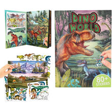 Dino World Pysselbok m. puffy stickers