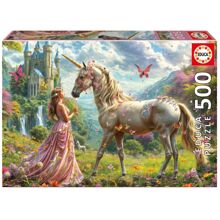 Educa Pussel 500 Bitar Unicorns & Butterflies