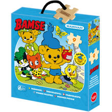 Träpussel 9 Bitar När Bamse var liten