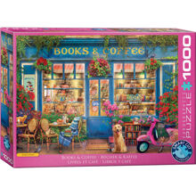 Pussel 1000 Bitar Books & Coffee (Smart Cut)