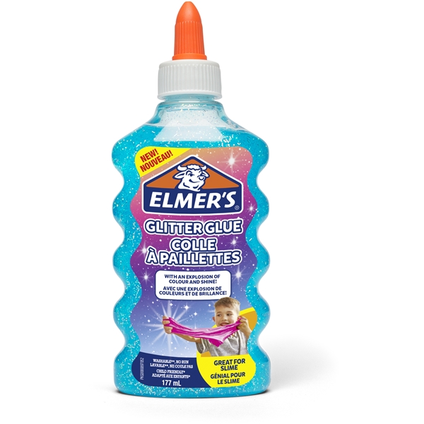 Elmers Glitterlim 177ml blå