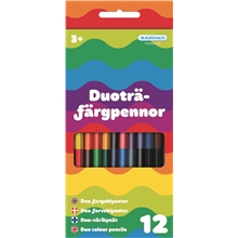 Duofärgpennor 12 st