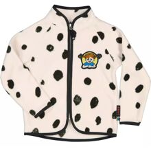 98-104 cl - Fleecejacka Pippi Långstrump Vit