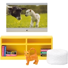 Lundby TV-set med sittpuffar