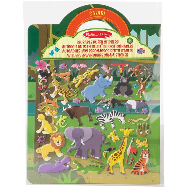 Reusable Puffy Stickers Playset Safari (Bild 1 av 3)