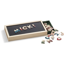 1 set - Micki Magnetbokstäver + Låda Senses