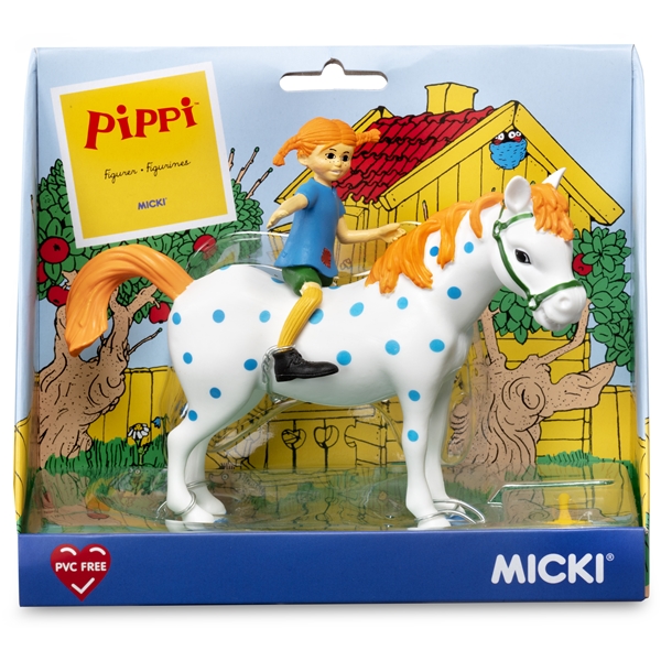 Pippi: Pippi & Lilla Gubben Figurset (Bild 4 av 4)