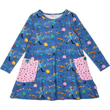 Fest Pippi Klänning Denim 86 cl