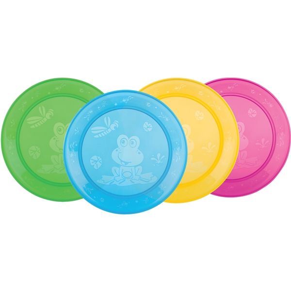 Nuby Lunch Plate Set 4-p