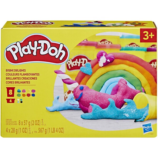 Play-Doh Compound Bright Delights Multicolor Pack (Bild 1 av 3)