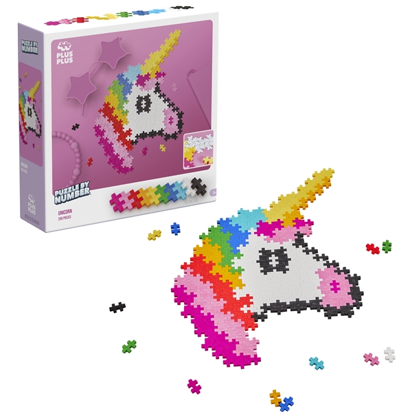 Plus-Plus Puzzle By Number Unicorn (Bild 1 av 6)